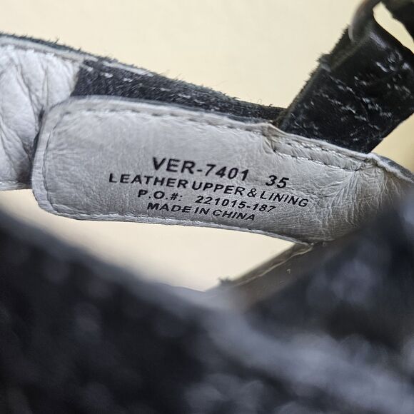 Alegria Verona 7401 Sandals Shoes Strappy Women's Black Leather Summer EU 35 - Picture 2 of 7